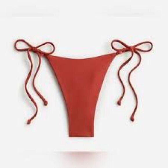 J crew Curved-waist cheeky string bikini bottom with beads - Picture 2 of 3